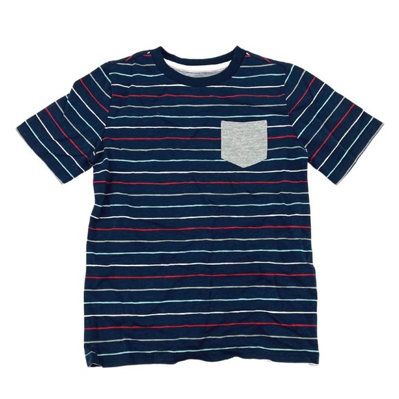 Toughskins | Boy's T-Shirt | Navy, Red & White | Size L (7) - Picture 1 of 2
